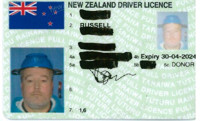 A Man From New Zealand Was Allowed To Wear A Pasta Strainer On Head For His Licence Photo (He Stated It Was For Religious Purposes)