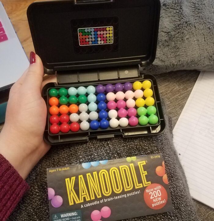  Kanoodle 3D Brain Teaser Puzzle Is The Pocket-Sized Gym For Your Brain, Offering 200 Mind-Bending Challenges That'll Leave You Feeling Smarter And More Satisfied Than A Whole Netflix Binge