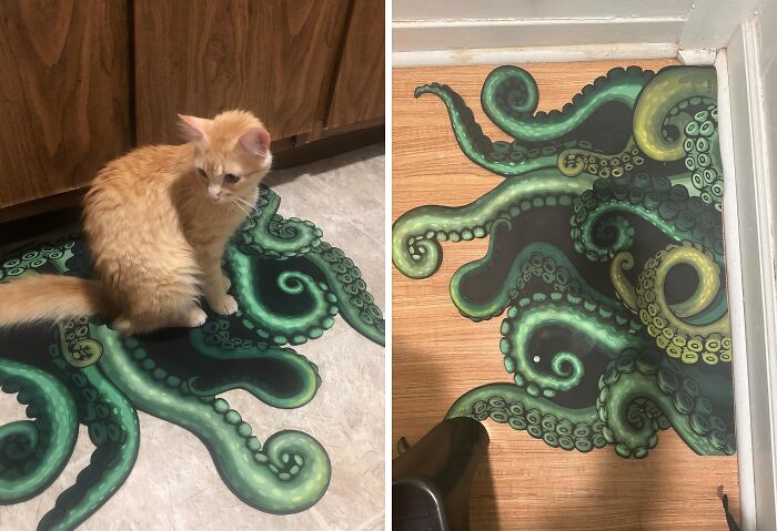 This Octopus Rug Is A Must-Have For Any Ocean Lover Or Anyone Who Appreciates A Touch Of Quirky Fun In Their Home Decor