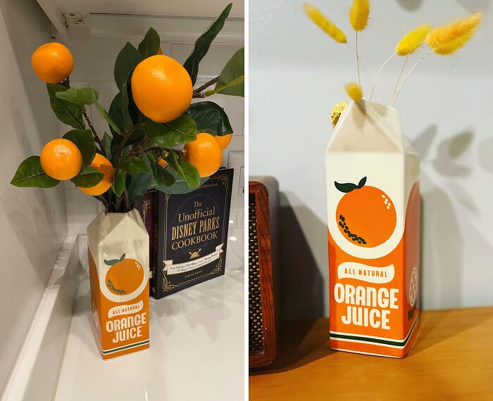 Quench Your Thirst For Unique Décor With This Playful Vintage Inspired Orange Juice Vase