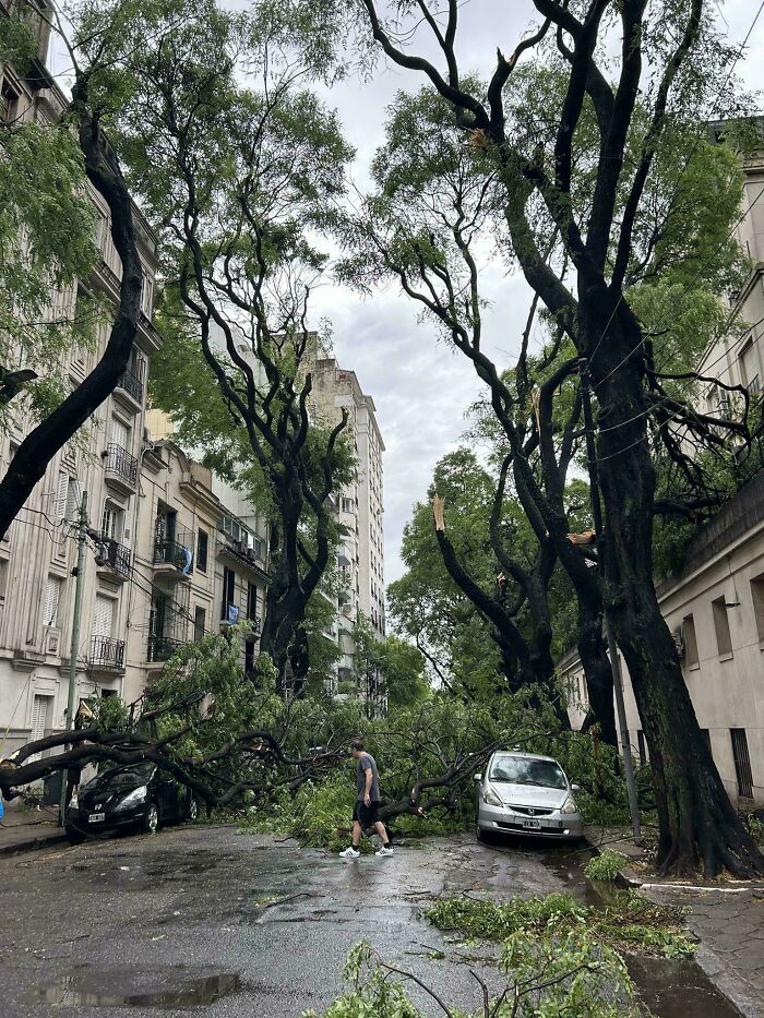 Tormenta potente en Buenos Aires, Argentina