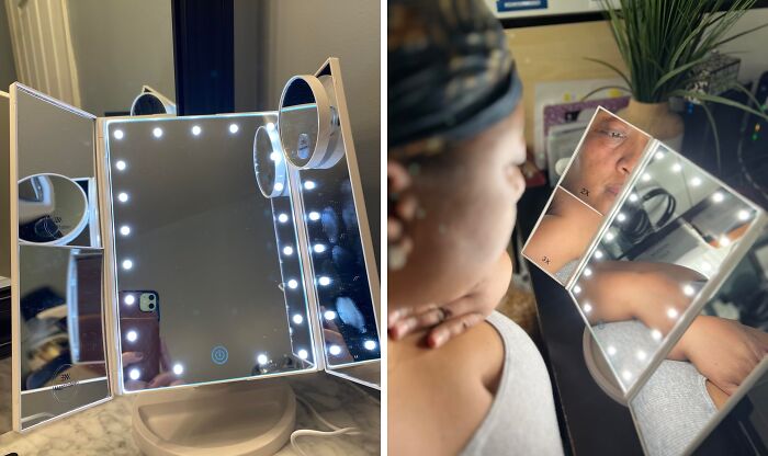 This Makeup Mirror Vanity Mirror With Lights Is The Hollywood Glam Squad Your Morning Routine Has Been Missing, Ensuring Every Winged Liner And Contour Is On Point