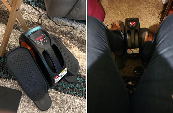 This Under Desk Elliptical Machine Is The Sneaky Way To Get Your Steps In While You Binge-Watch Netflix – Who Says You Can't Have Your Cake And Eat It Too?