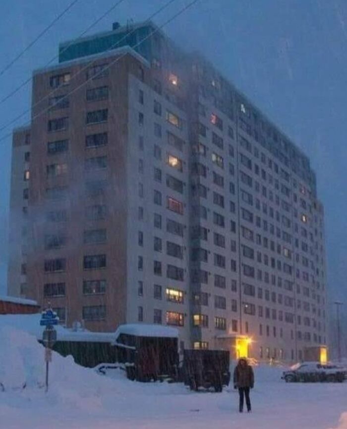 The Town Of Whittier, Alaska, Is Known For Having Nearly The Entire Population Living In A Single Apartment Building