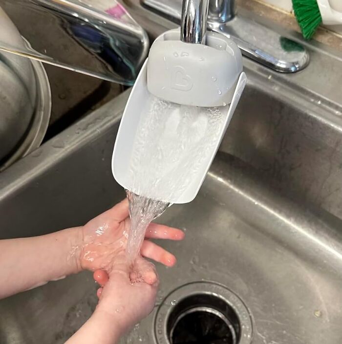 The Munchkin Faucet Extender Is A Tiny Tool That Makes A Big Splash In Your Toddler's Independence Journey!