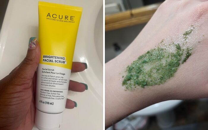 With Sea Kelp And French Green Clay, This Acure Brightening Facial Scrub Is A Natural And Effective Way To Achieve A Brighter, More Youthful Complexion