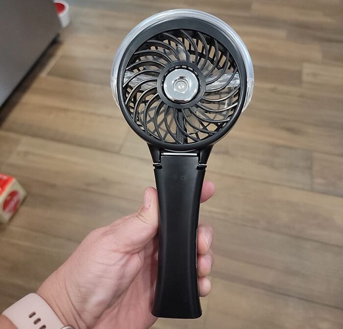 The Handfan 2023 Upgraded Portable Misting Fan Isn't Just A Fan, It's Your Personal Air Conditioner, Ready To Blast Away Those Sweaty Summer Days With A Refreshing Mist And A Cool Breez