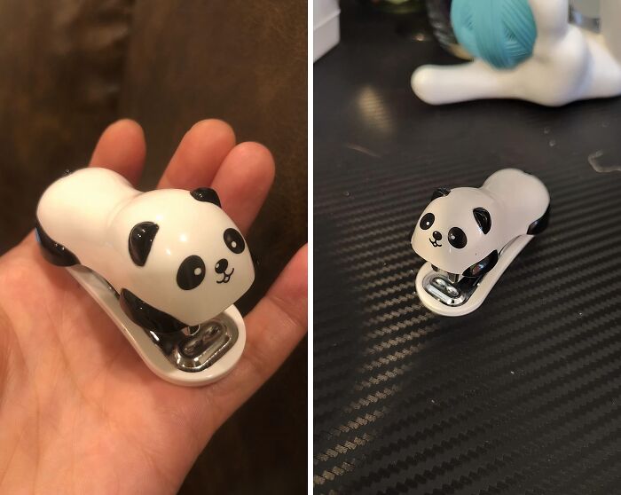 This Cute Panda Mini Desktop Stapler Is The Adorable Desk Companion That'll Make Even The Most Mundane Paperwork A Bear-Able Task