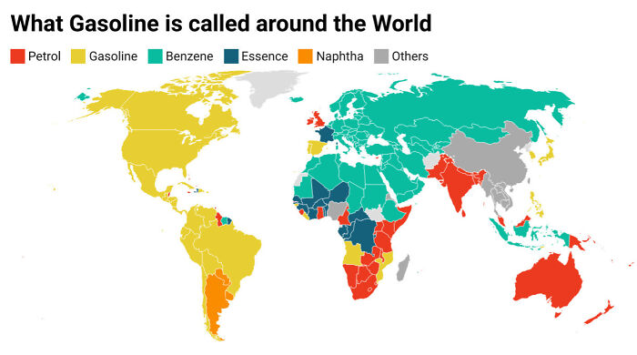 What Gasoline Is Called Around The World