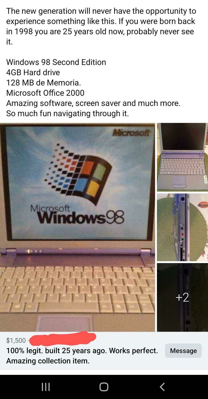 Ah Yes 1500 For A S****y Laptop. Great Deal