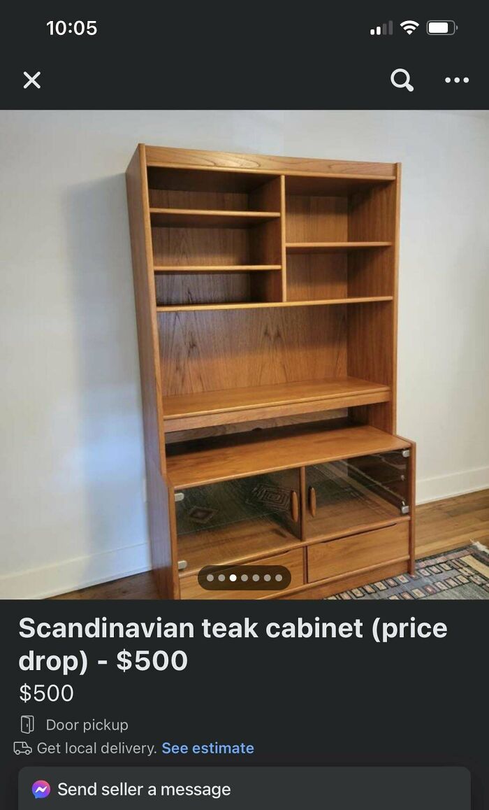 “Scandinavian Teak” AKA “Particle Board Garbage” $500