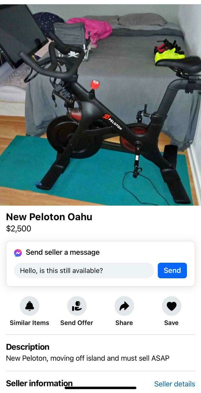 Trying To Sell A Peloton For $1,000 More Than Msrp On Facebook