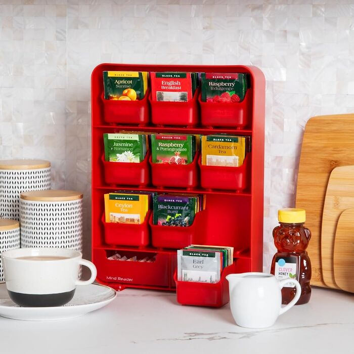 This Mind Reader Tea Bag Organizer Will Turn Your Tea Collection Into A Perfectly Curated Library Of Flavors, Making Choosing Your Next Brew A Delightful Experience