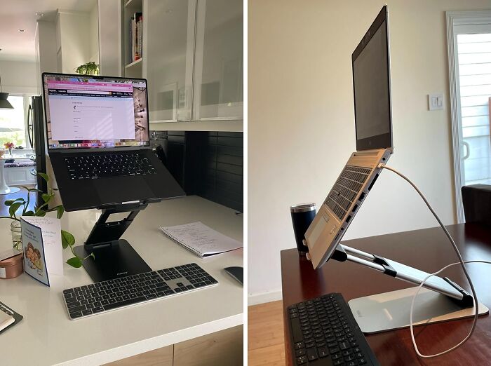 The Nulaxy Height Adjustable Laptop Stand Turns Your Laptop Into A Posture-Correcting Desktop In No Time