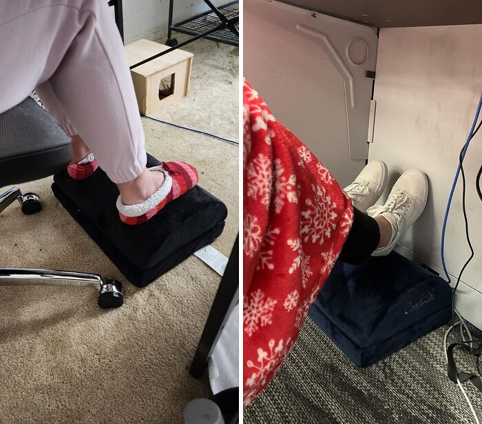 Give Your Feet The First-Class Treatment They Deserve With This Comfilife Ergonomic Under Desk Foot Rest - Because Even Your Tootsies Deserve A Break From The 9-To-5 Grind