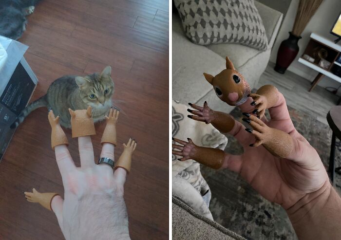 Give Boredom The Finger With This Squirrel Finger Puppet