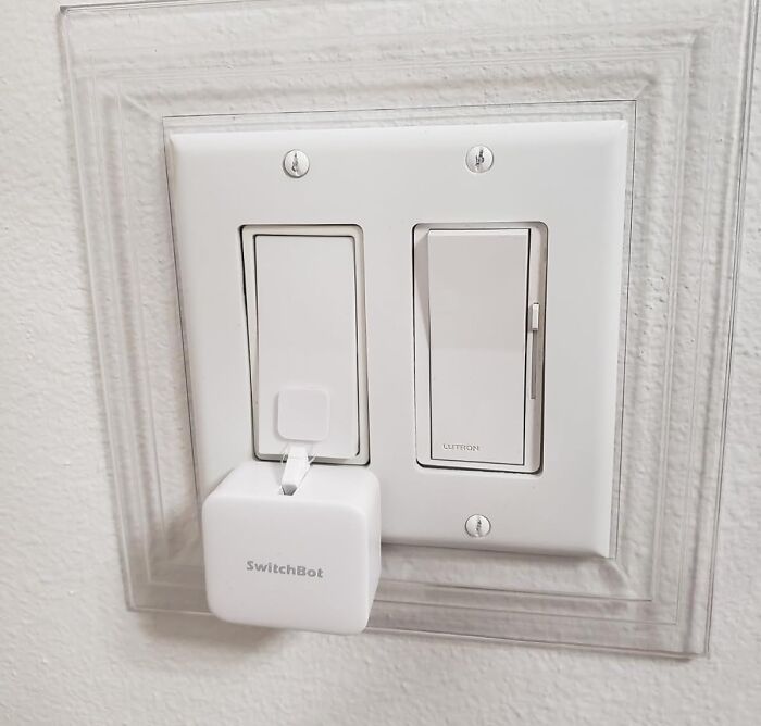 Tired Of Getting Up To Turn Off The Lights? Let This Smart Switch Button Pusher Do The Walking (Or Rather, The Pressing) For You