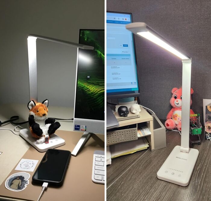 This LED Desk Lamp Is The Bright Idea Your Workspace Has Been Waiting For - It's Adjustable, Dimmable, And Even Charges Your Phone!