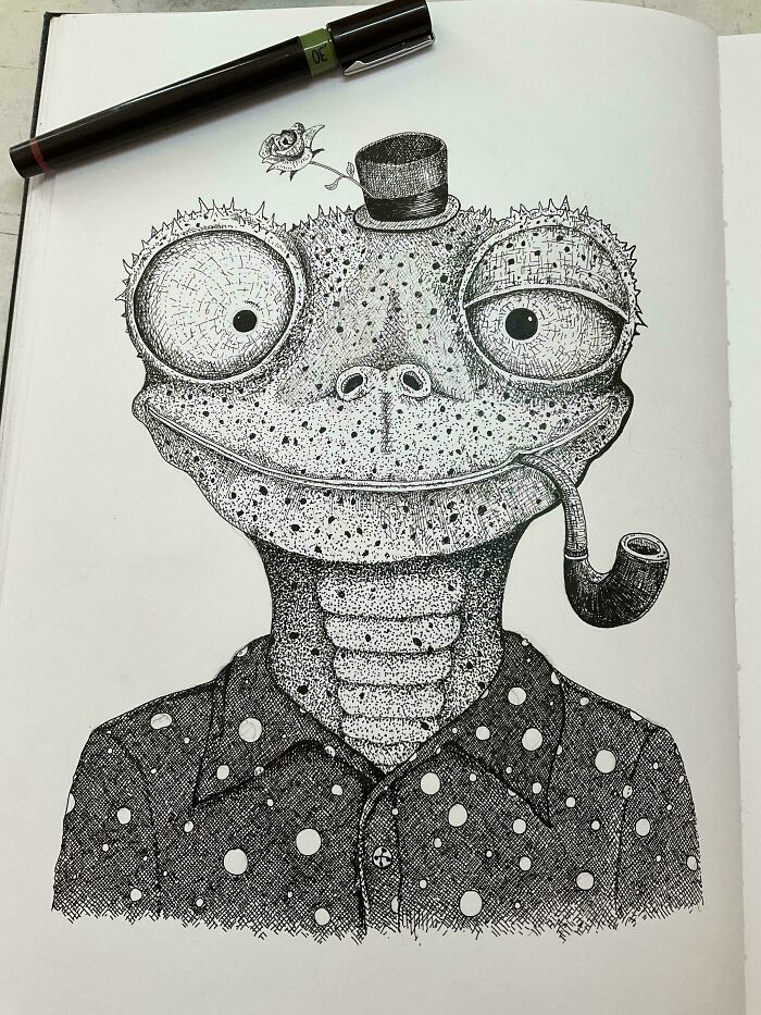 I Did This Drawing Of A Lizard. Any Ideas For A Name?