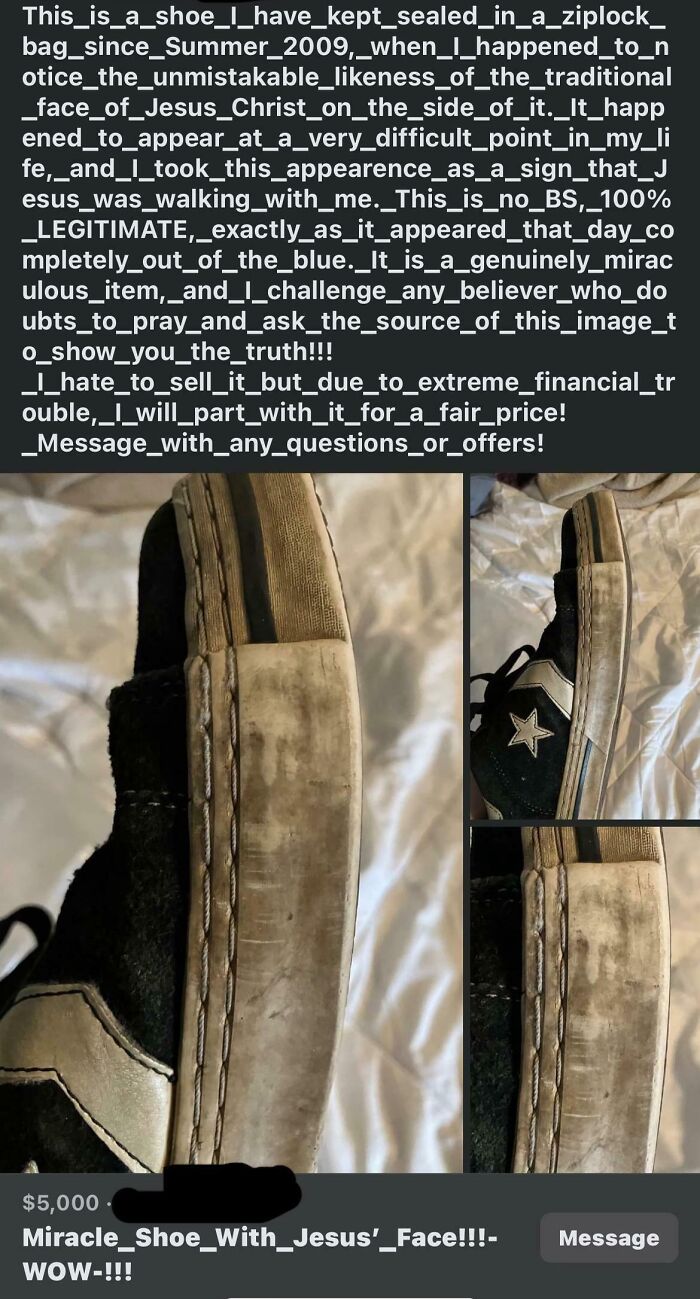 $5000 For A Dirty Shoe