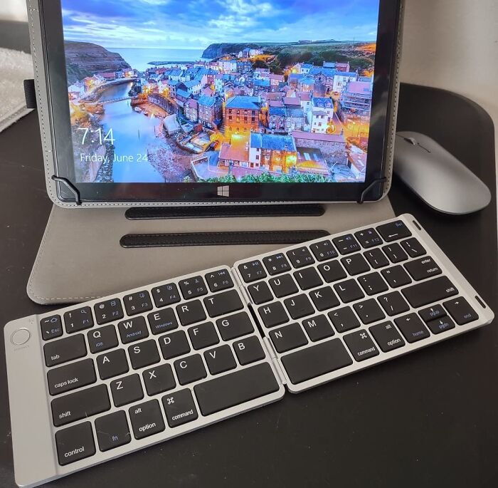 Your Tablet Is About To Become A Productivity Powerhouse With This Foldable Bluetooth Keyboard - Say Hello To Typing Speeds That Would Make A Cheetah Jealous