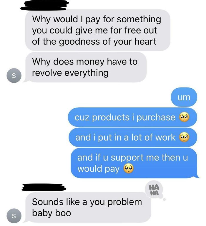 Girl’s Friend Won’t Pay For Art Because She Could "Get It For Free"