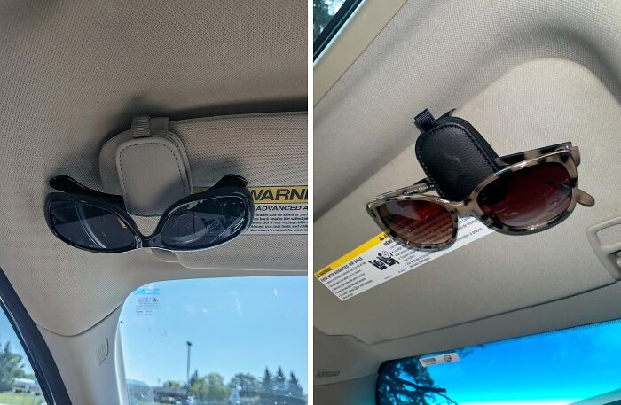 Keep Your Shades Within Reach (And Looking Fly) With These Handy Sunglasses Holders For Car Visor!