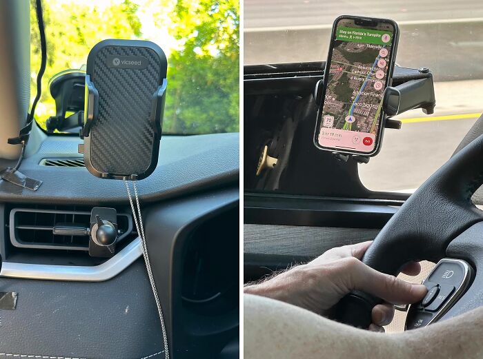 A Car Phone Holder Mount Is The Trusty Copilot Your Road Trips Need, Keeping Your Gps In Sight And Your Hands On The Wheel 