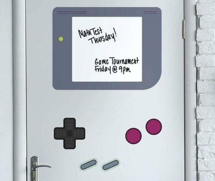 Level Up Your Productivity (Or Procrastination) With This Giant Gameboy Dry Erase Wall - Just Try Not To Get Too Distracted Doodling Pokémon