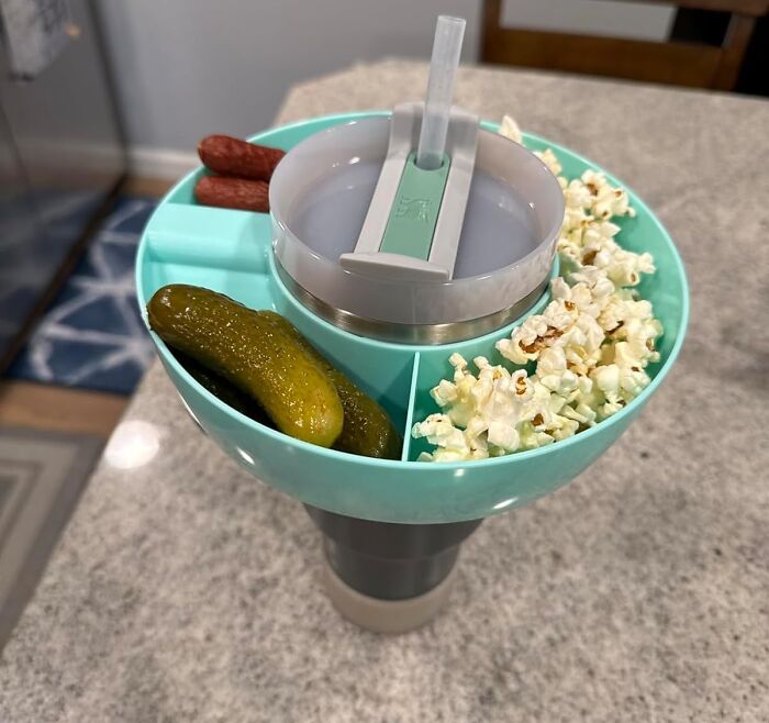 Upgrade Your Stanley Cup Game With This Snack Bowl – Because Hydration Is Important, But So Are Snacks!