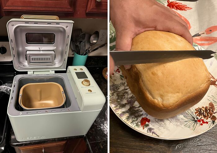 This Compact Size Bread Maker Proves That Good Things Come In Small Packages... Like Freshly Baked Bread!