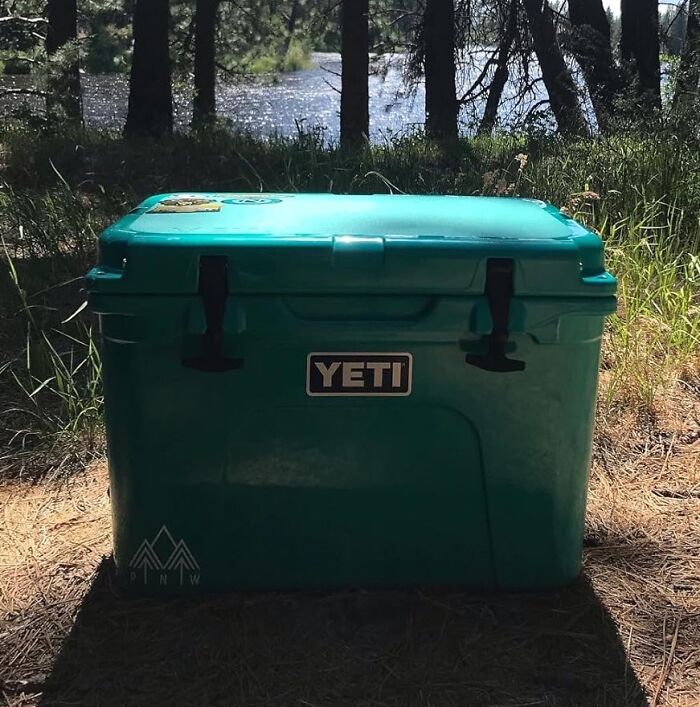 Forget Lukewarm Drinks And Melted Snacks. The Yeti Tundra Will Keep Your Camping Provisions Fresh And Frosty, Even In The Blazing Sun