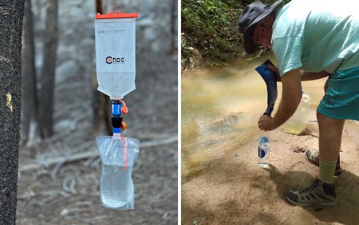 Thirsty In The Wilderness? This Sawyer Squeeze Water Filtration System Turns Questionable Creek Water Into A Refreshing Beverage