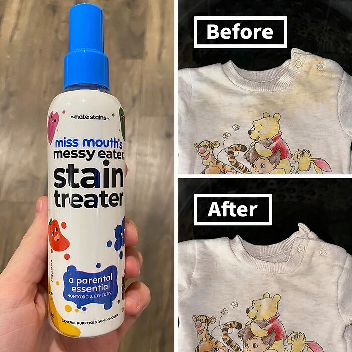 "Spill The Tea" On Those Stubborn Stains! Messy Eater Stain Treater Will Have Your Clothes Looking Spotless In No Time