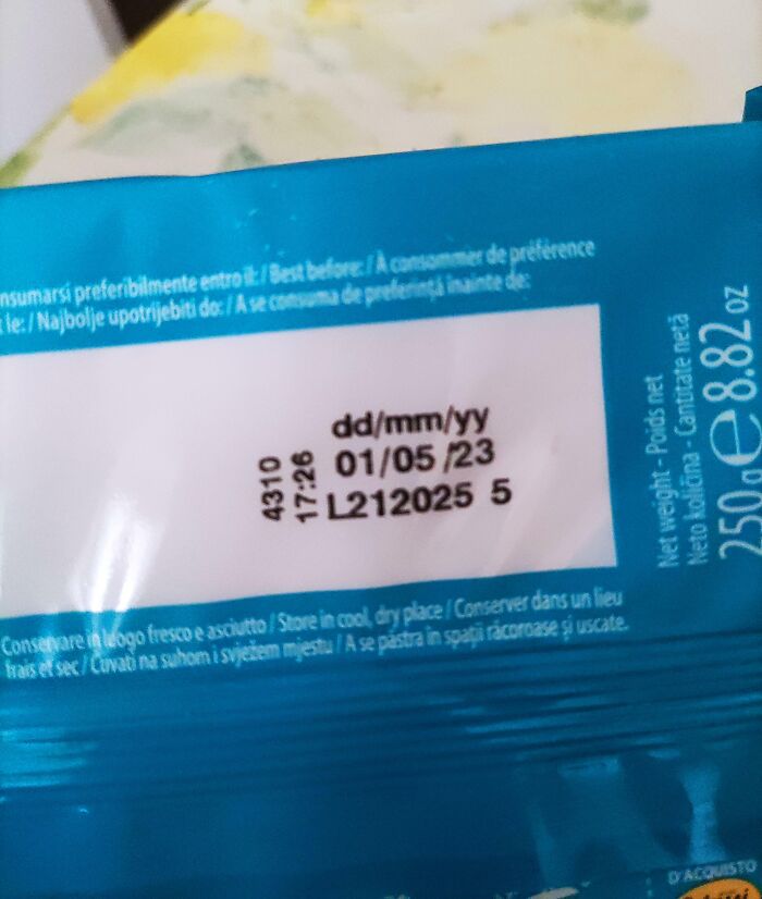 This Biscuits Package Includes The Date Format Of The Expiration Date