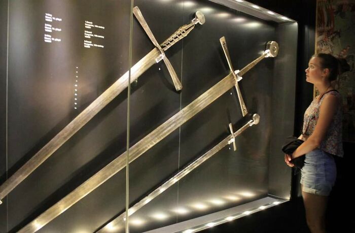 Massive Swords Of Hungarian Origin Dating Back To The 14th Century, Now On Display At The Topkapi Palace Museum In Istanbul