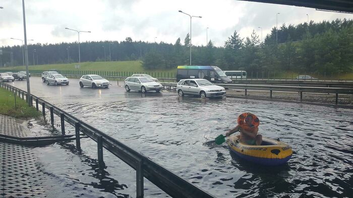 Vilnius, Lituania. La mayor tormenta desde 1993