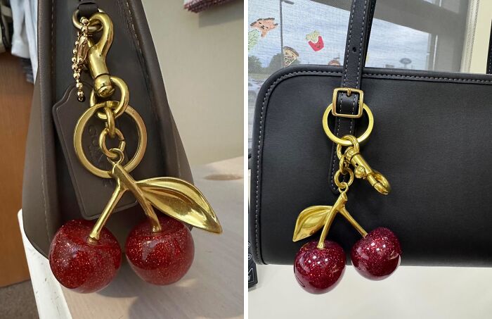 Who Needs A Designer Keychain When You Can Have This Juicy Cherry Purse Charm For A Fraction Of The Price?