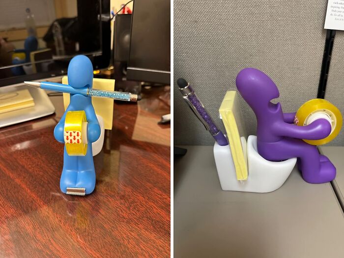 Your Coworkers Will Be Cracking Up When They See This Cheeky Tape Dispenser On Your Desk