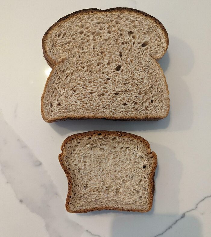 Regular Wheat Bread vs. Gluten Free Bread