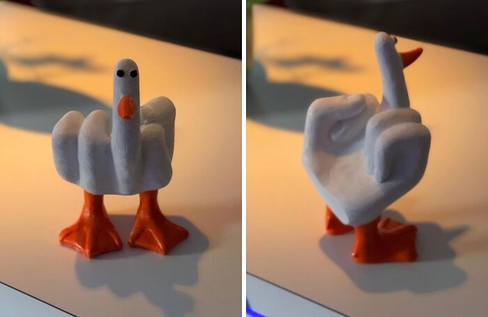 When Your Inner Voice Needs A Spokesperson, This Middle Finger Duck Figurine Will Quack The Talk For You