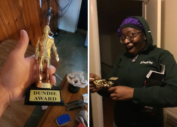 Bring The Spirit Of "The Office" To Your Workplace With This Dundie Award Trophy