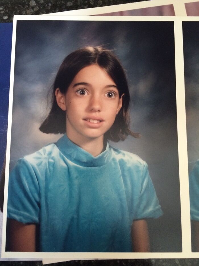 In 5th Grade I Was Worried I Would Blink And Mess Up My Year Book Photo