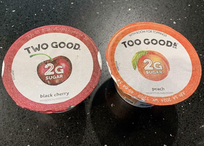 My Yogurts From The Same Brand Have Two Different Spellings Of The Brand Name