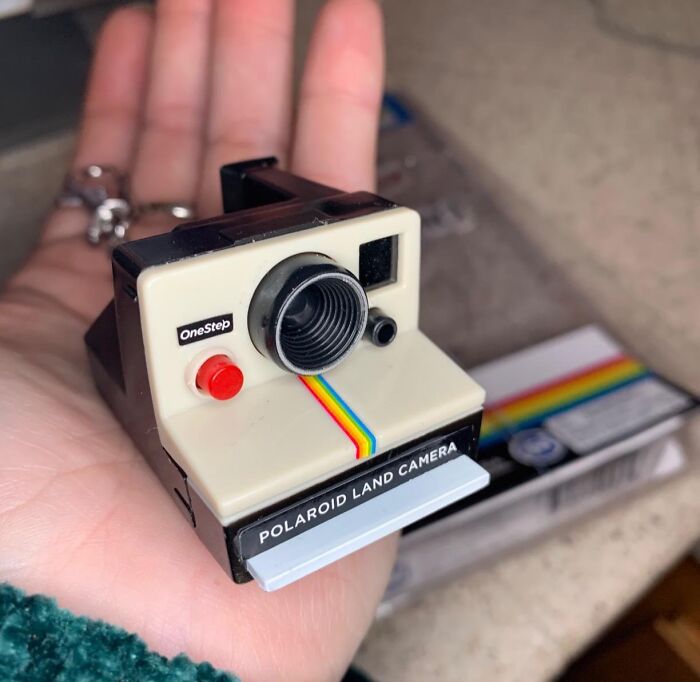 Who Needs A Smartphone When You Can Rock This World's Coolest Polaroid Camera Keychain? Okay, You Still Need A Smartphone, But This Keychain Is Way Cooler