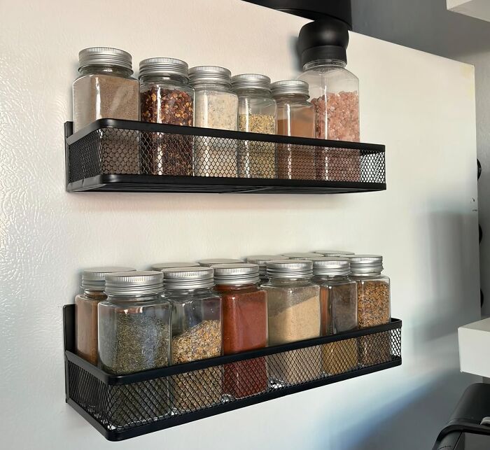 Spice Up Your Kitchen Game (Literally) With This Magnetic Spice Rack - It's The Perfect Way To Keep Your Herbs And Spices Organized And Within Easy Reach