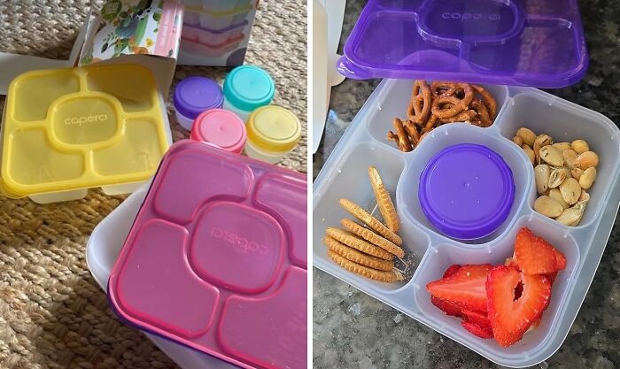 Adulting Is Hard, But Packing Lunch Doesn't Have To Be! These Caperci Snack Containers Bring Back The Fun Of Lunchables