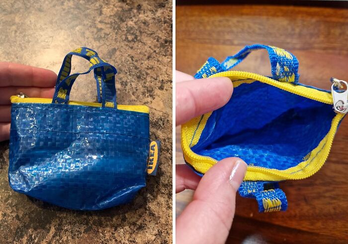 Who Needs A Full-Sized Shopping Spree When You Can Carry Your Essentials In This Adorable IKEA Bag Coin Purse?