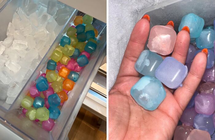 Your Drinks Are About To Get A Technicolor Upgrade! These Color-Changing Reusable Ice Cubes Add A Playful Twist To Any Beverage