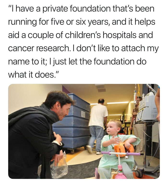 Keanu On His Private Foundation